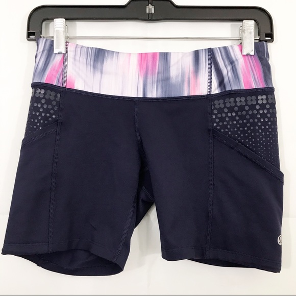 lululemon athletica Pants - Lululemon Run Shorty Deep Indigo Shorts Yoga